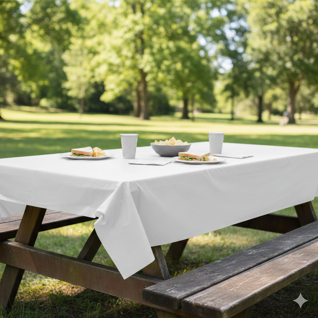 Plastic Table Covers 
أغطية طاولات بلاستيكية
Regular and Heavy Duty 
شديدة التحمل وعادية
90*100cm 
100*140cm