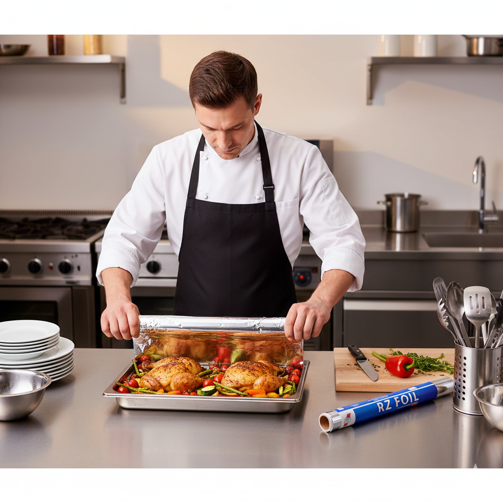 لفائف رقائق الألومنيوم 60 سم × 1 كجم