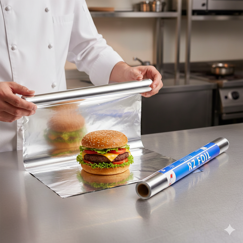 لفائف رقائق الألومنيوم 60 سم × 1 كجم