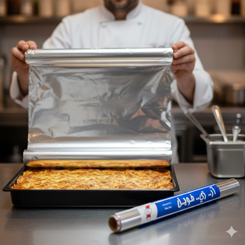 لفائف رقائق الألومنيوم 60 سم × 2 كجم