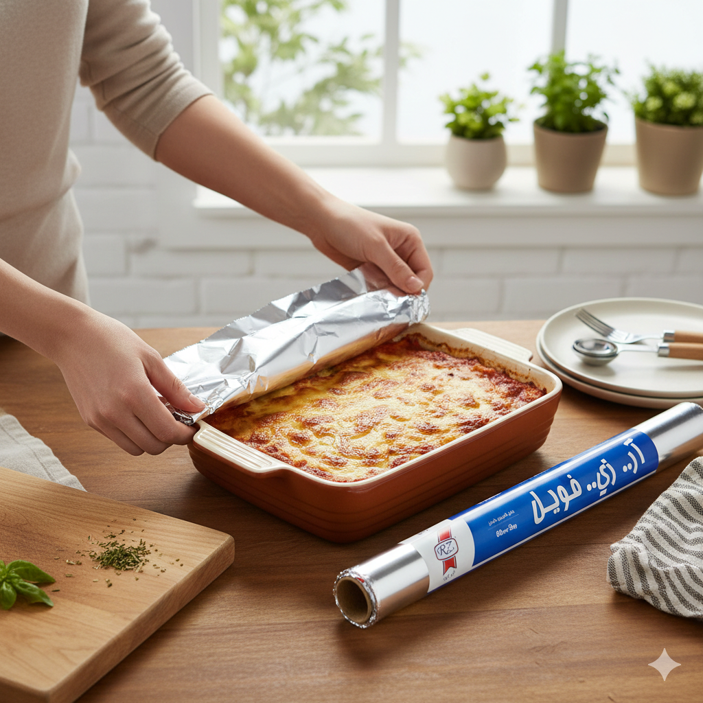 لفائف رقائق الألومنيوم 60 سم × 2 كجم