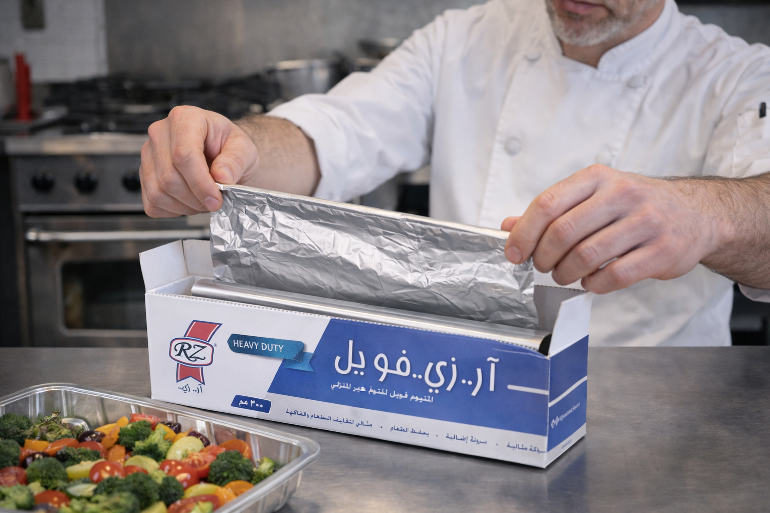 لفائف ورق ألومنيوم للتقديم 30 سم