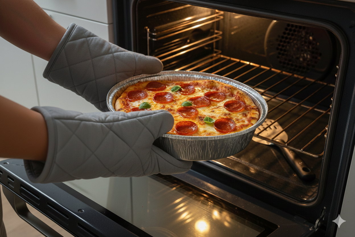 حاويات ألومنيوم دائرية 18/25 سم