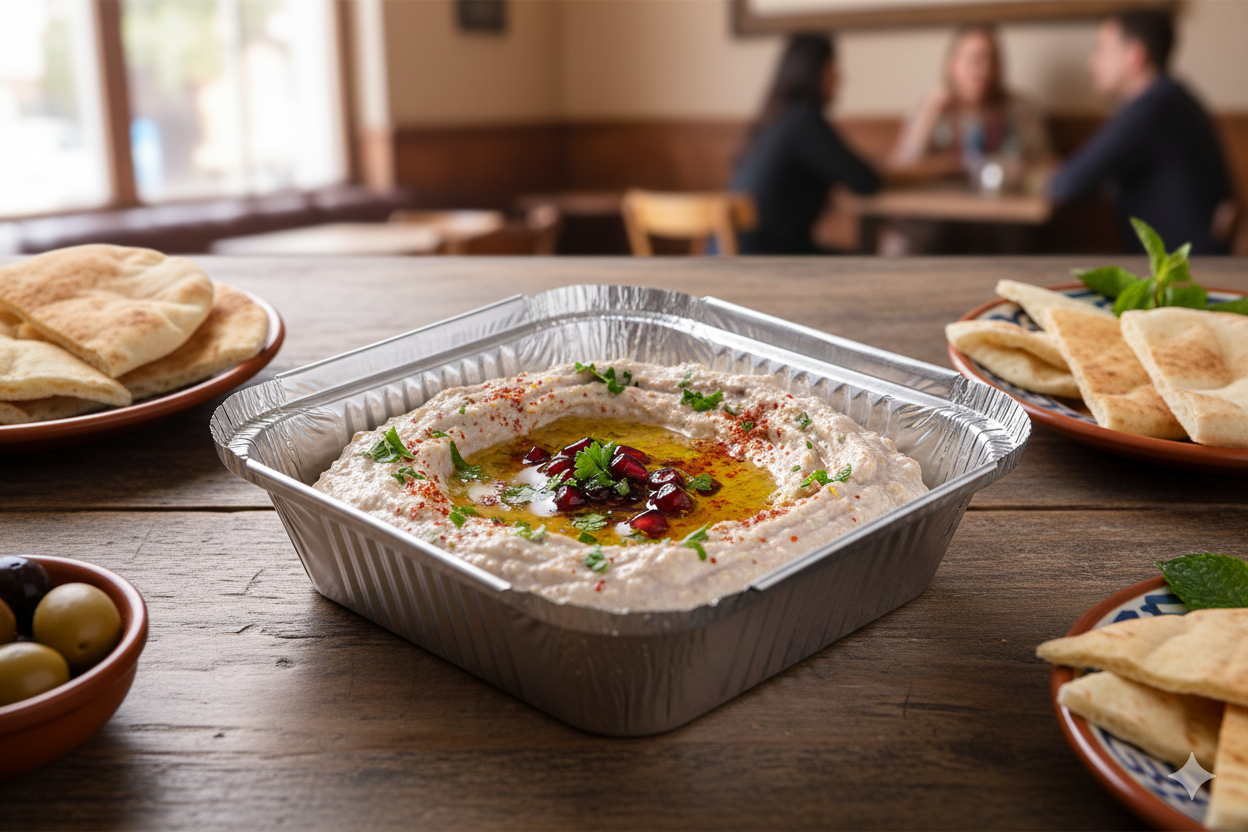 حاويات مربعة من الألومنيوم بأحجام 12/15/16/20/22/25/30 سم