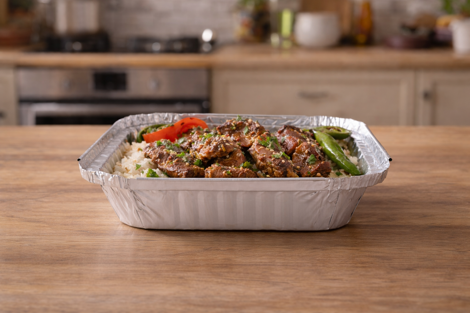 حاويات مربعة من الألومنيوم بأحجام 12/15/16/20/22/25/30 سم