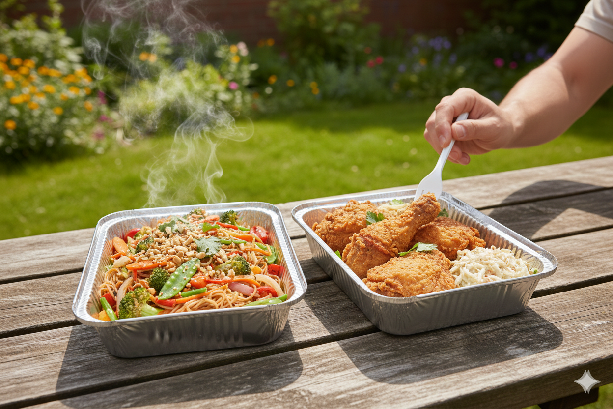 حاويات مربعة من الألومنيوم بأحجام 12/15/16/20/22/25/30 سم