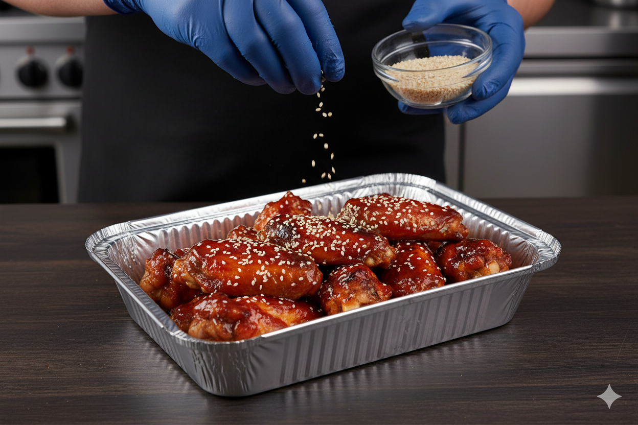 حاويات مربعة من الألومنيوم بأحجام 12/15/16/20/22/25/30 سم