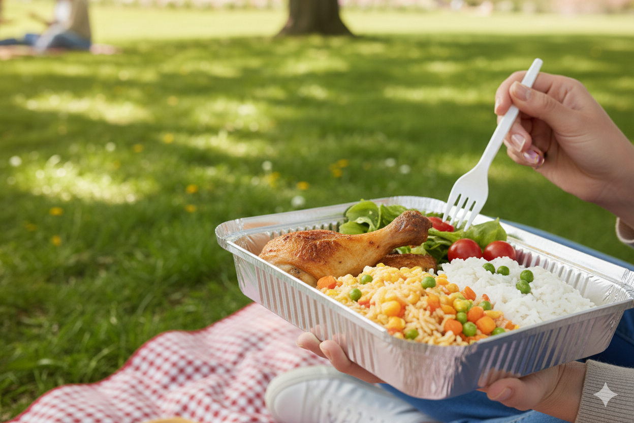 حاويات مربعة من الألومنيوم بأحجام 12/15/16/20/22/25/30 سم