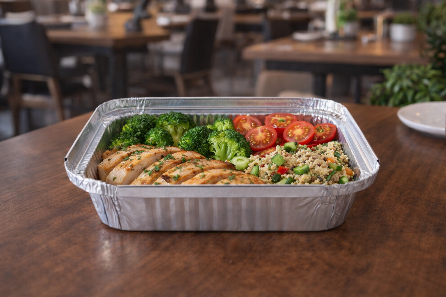 حاويات مربعة من الألومنيوم بأحجام 12/15/16/20/22/25/30 سم