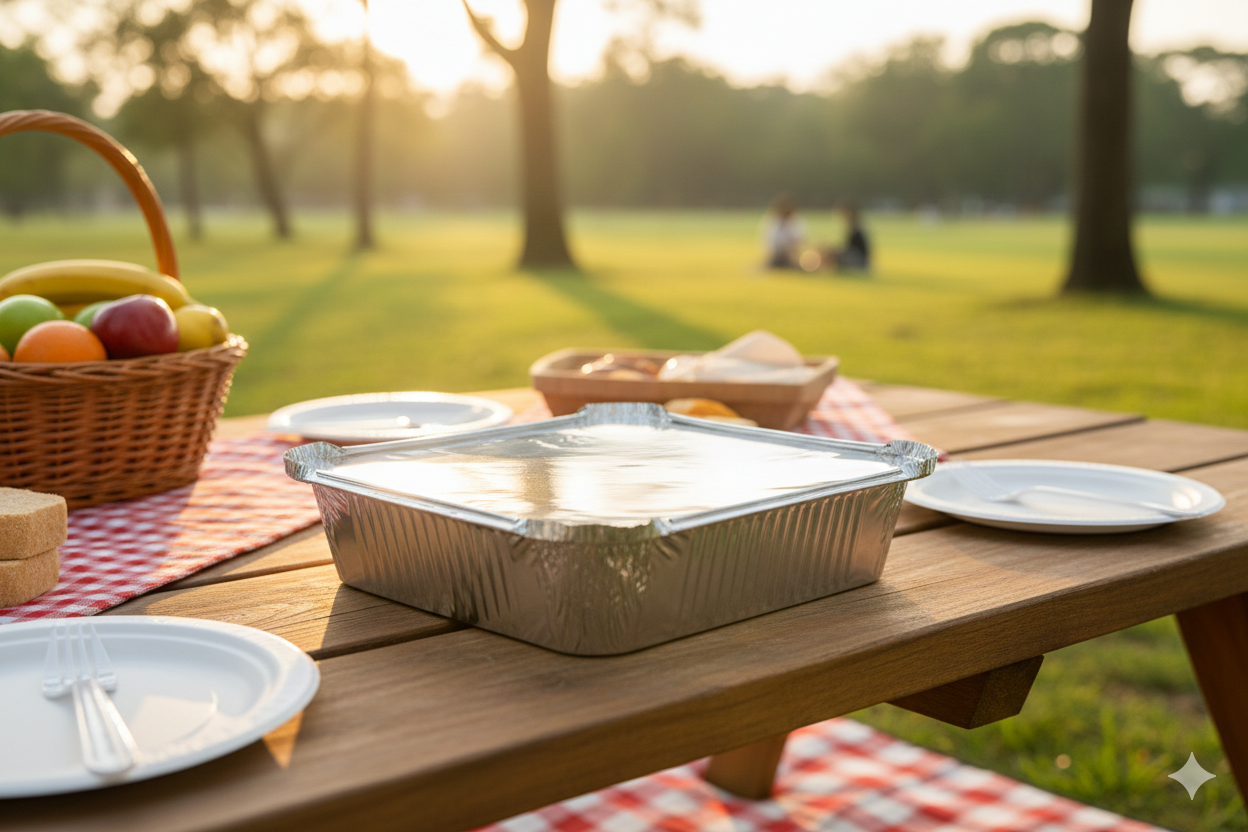 أغطية للحاويات المربعة المصنوعة من الألومنيوم