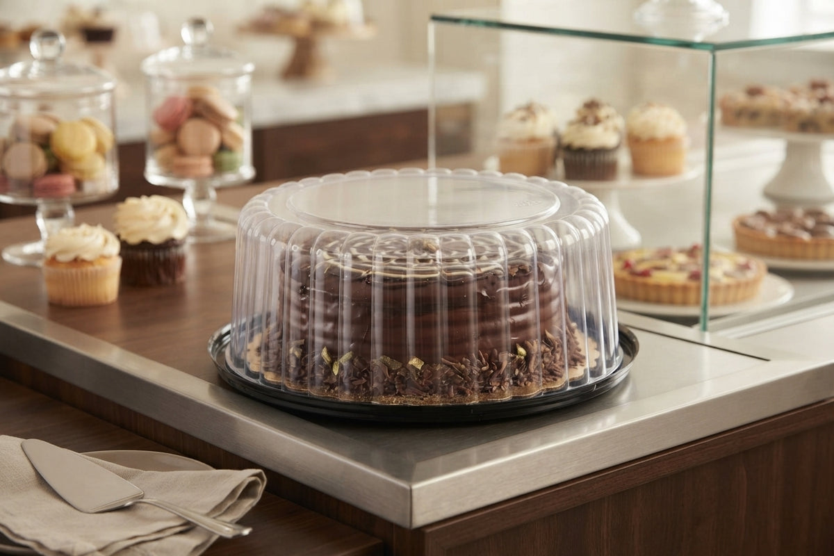 Plastic Round Cake Containers with Lid
