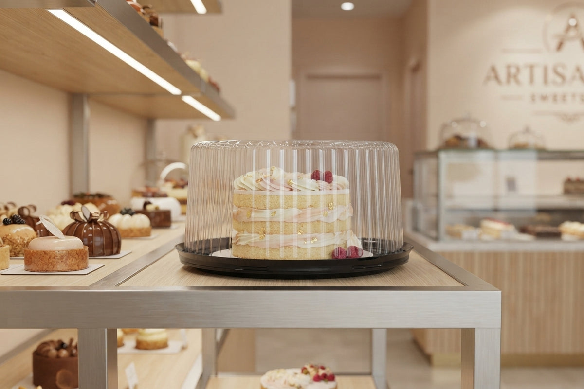 Plastic Round Cake Containers with Lid