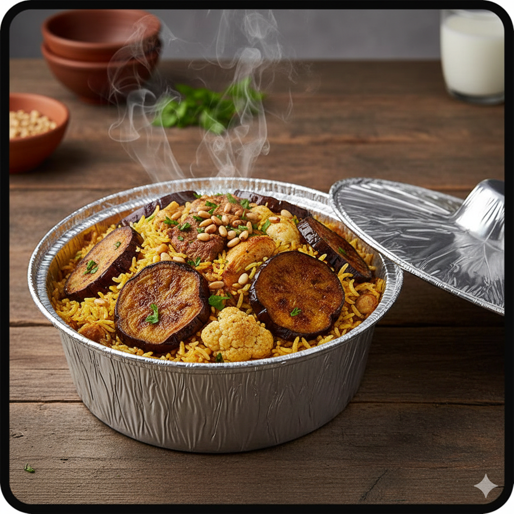 أواني ألومنيوم بأغطية، سعة 2/4.5/6 كجم