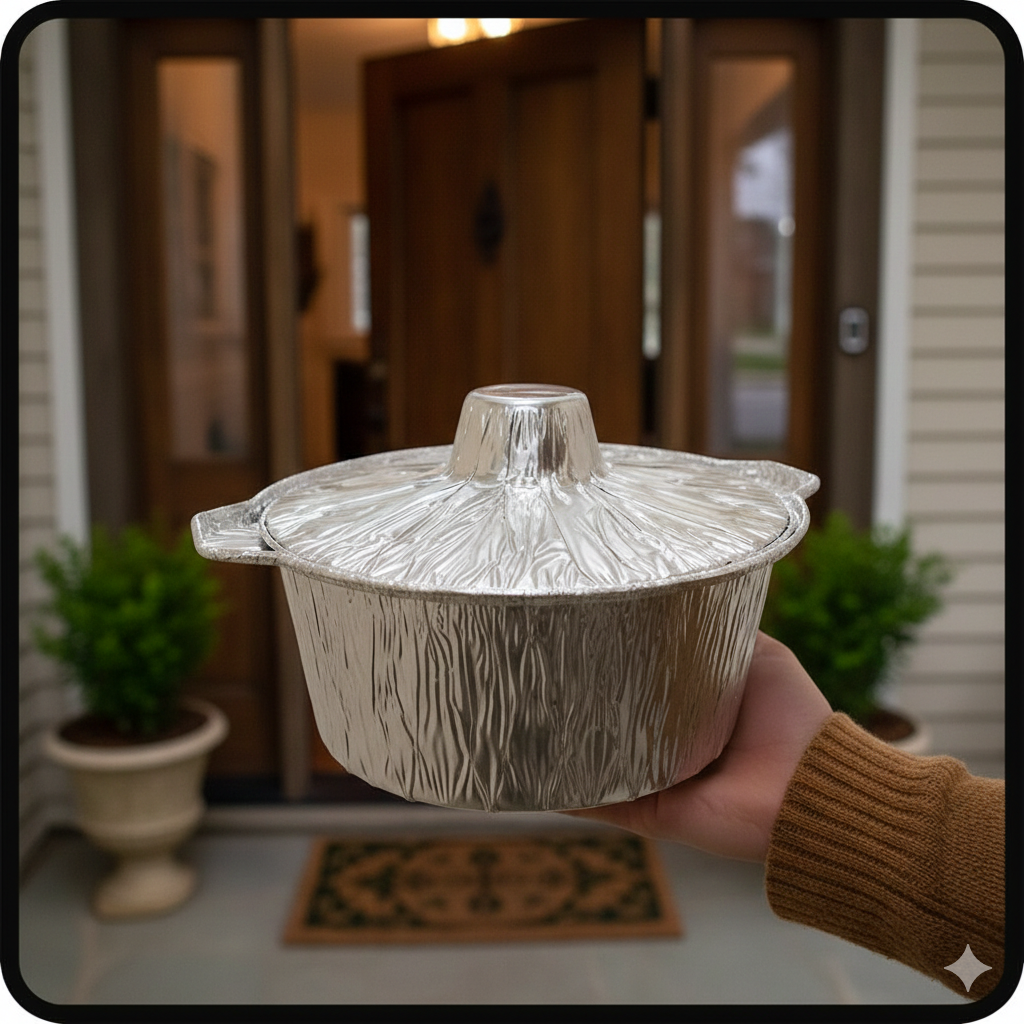 أواني ألومنيوم بأغطية، سعة 2/4.5/6 كجم