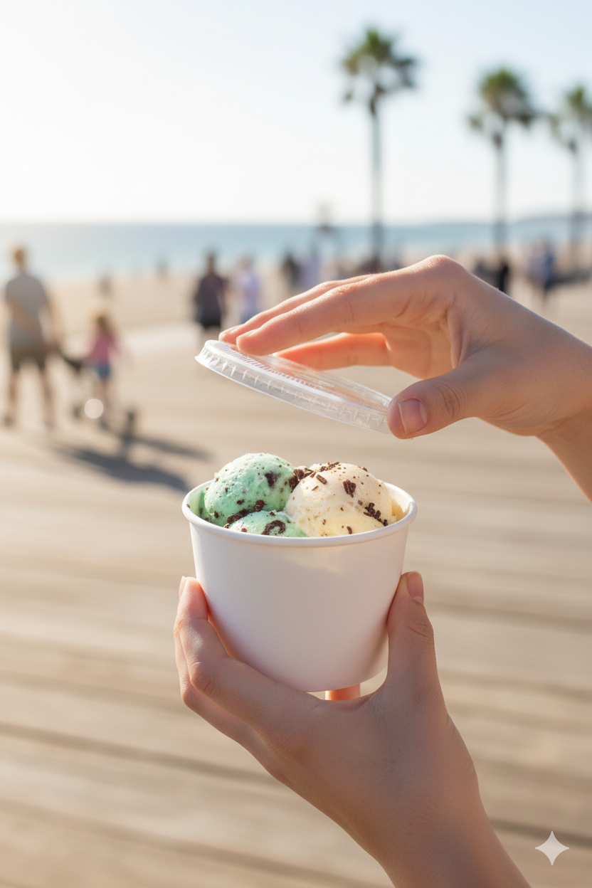 Clear Plastic Flat Lids for 4oz Paper/Plastic Containers