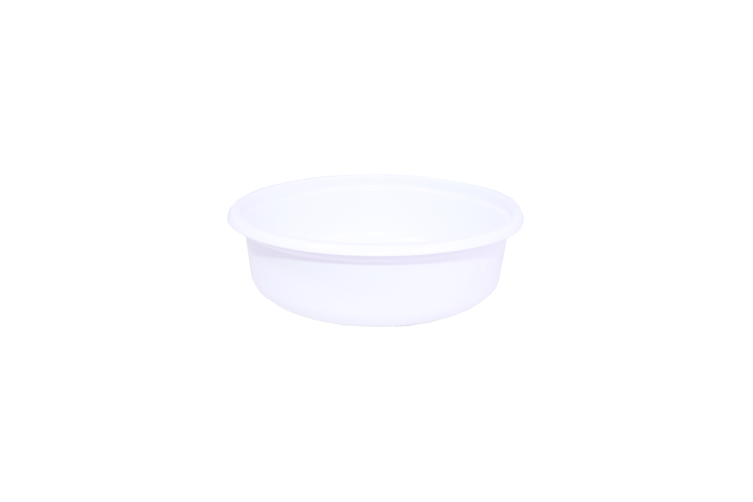 White PP Round Microwavable Plastic Containers 200/350/500cc