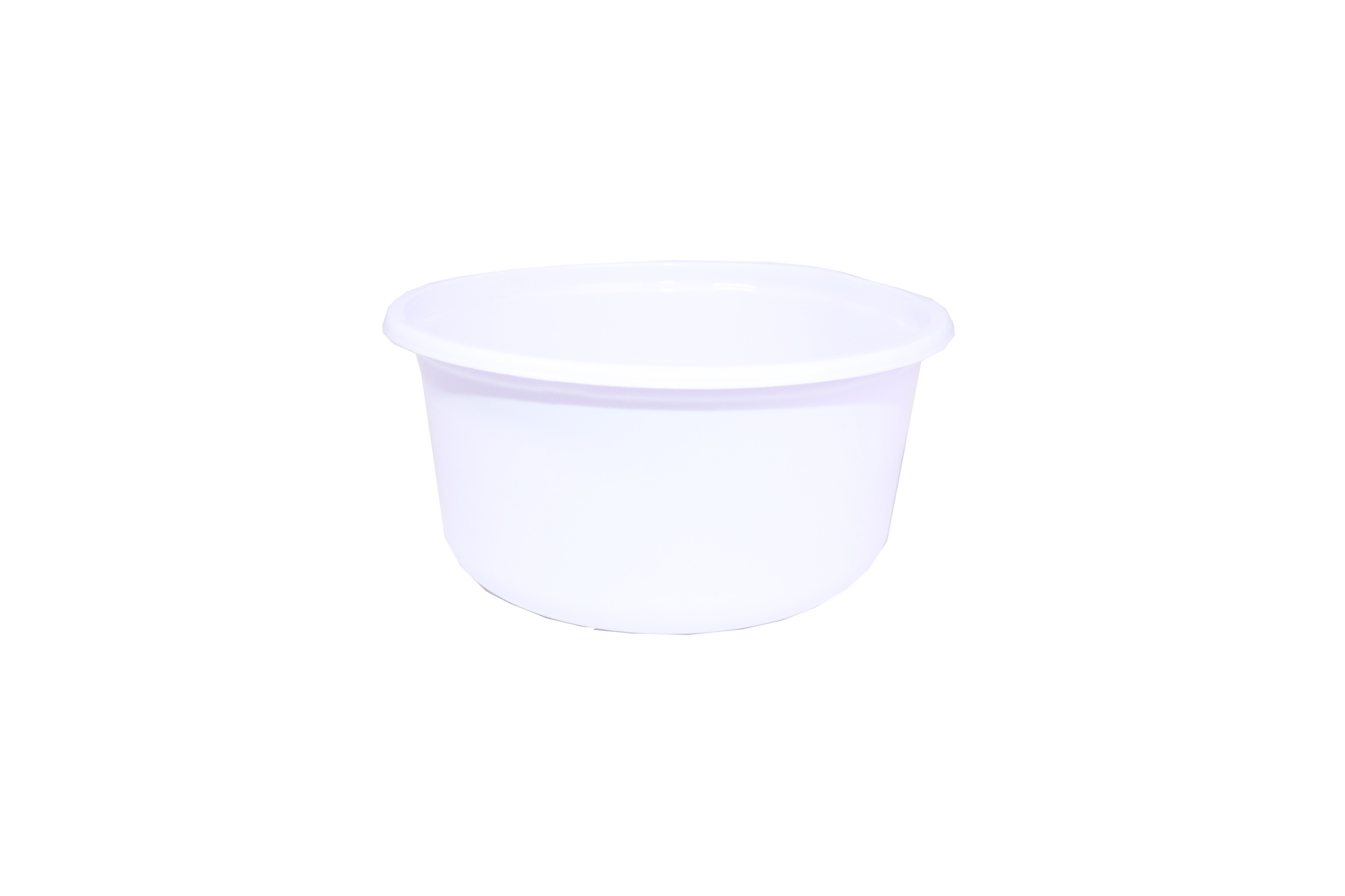 White PP Round Microwavable Plastic Containers 200/350/500cc