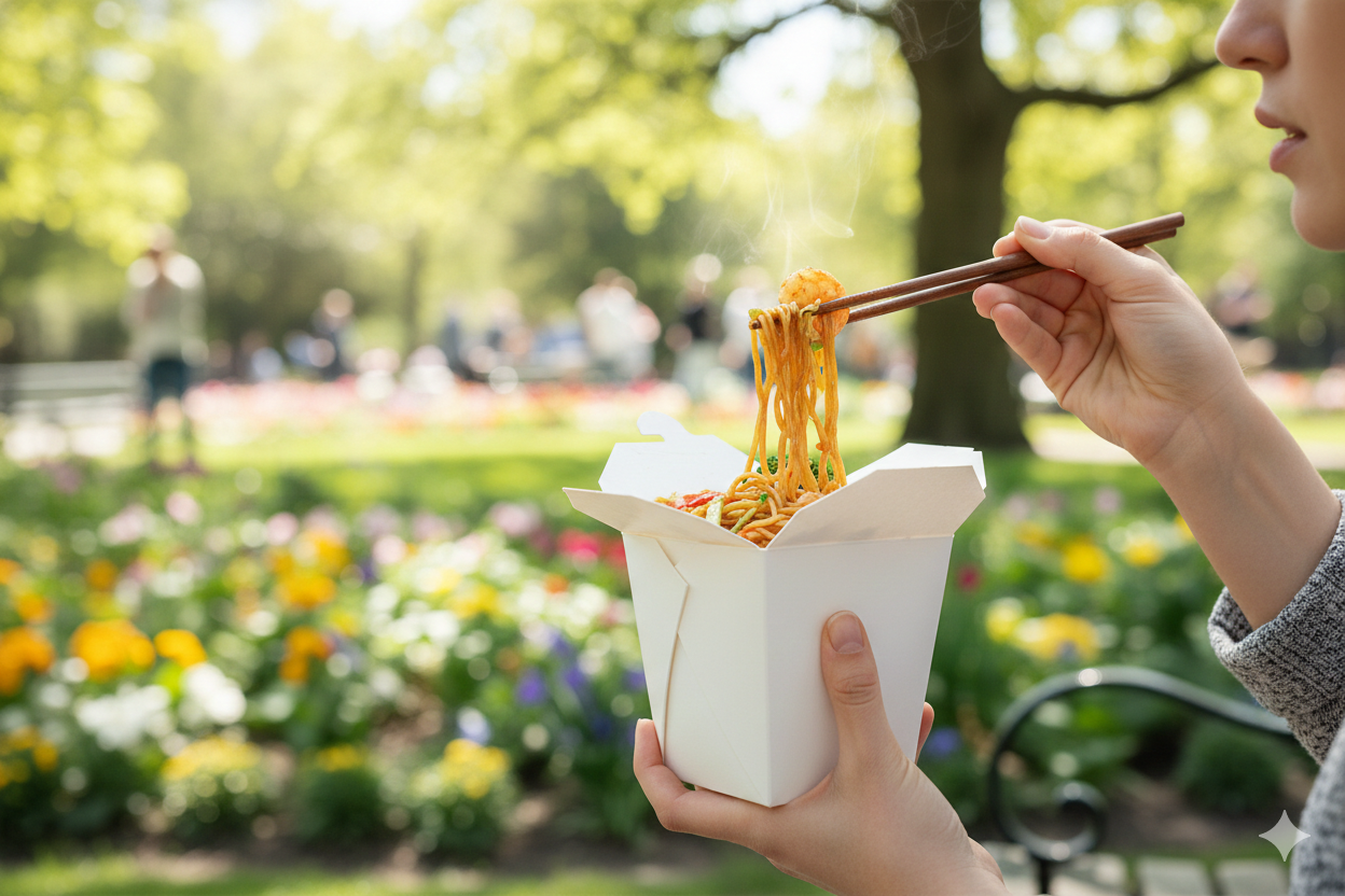 White Paper Noodles Containers (16/32oz)