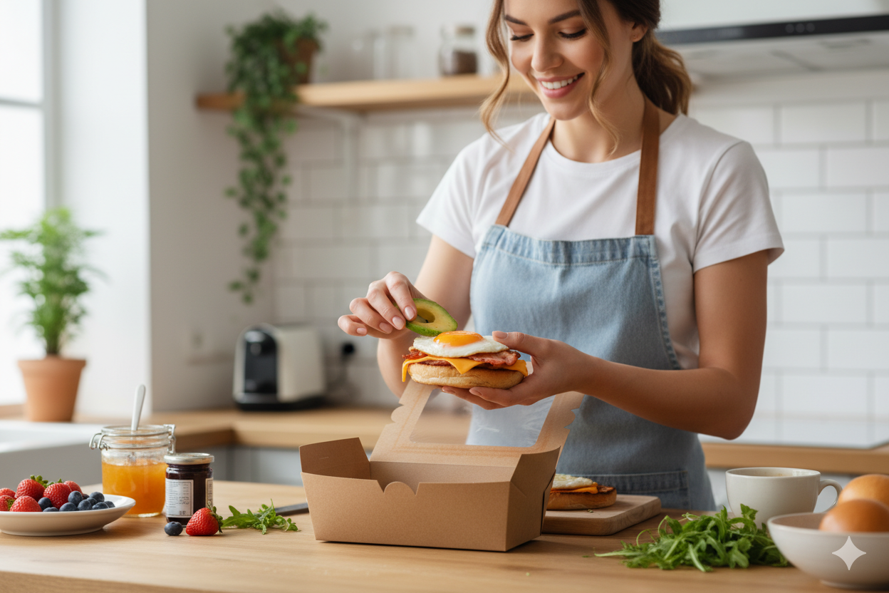 Paper Salad Containers with Window (S,M,L)