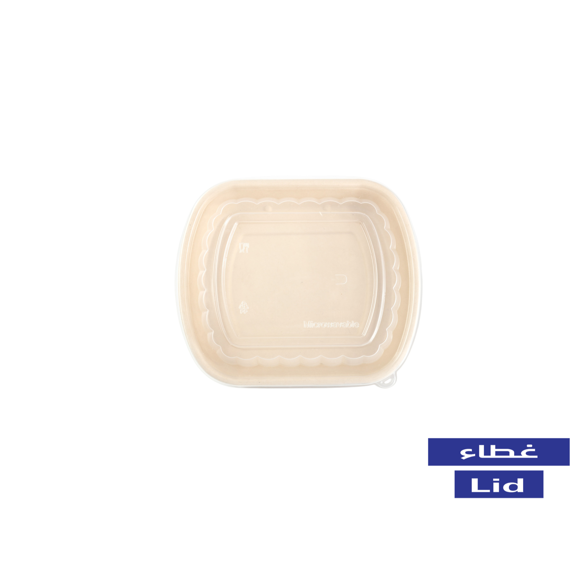 Clear PP Lid for Compostable Containers 32oz