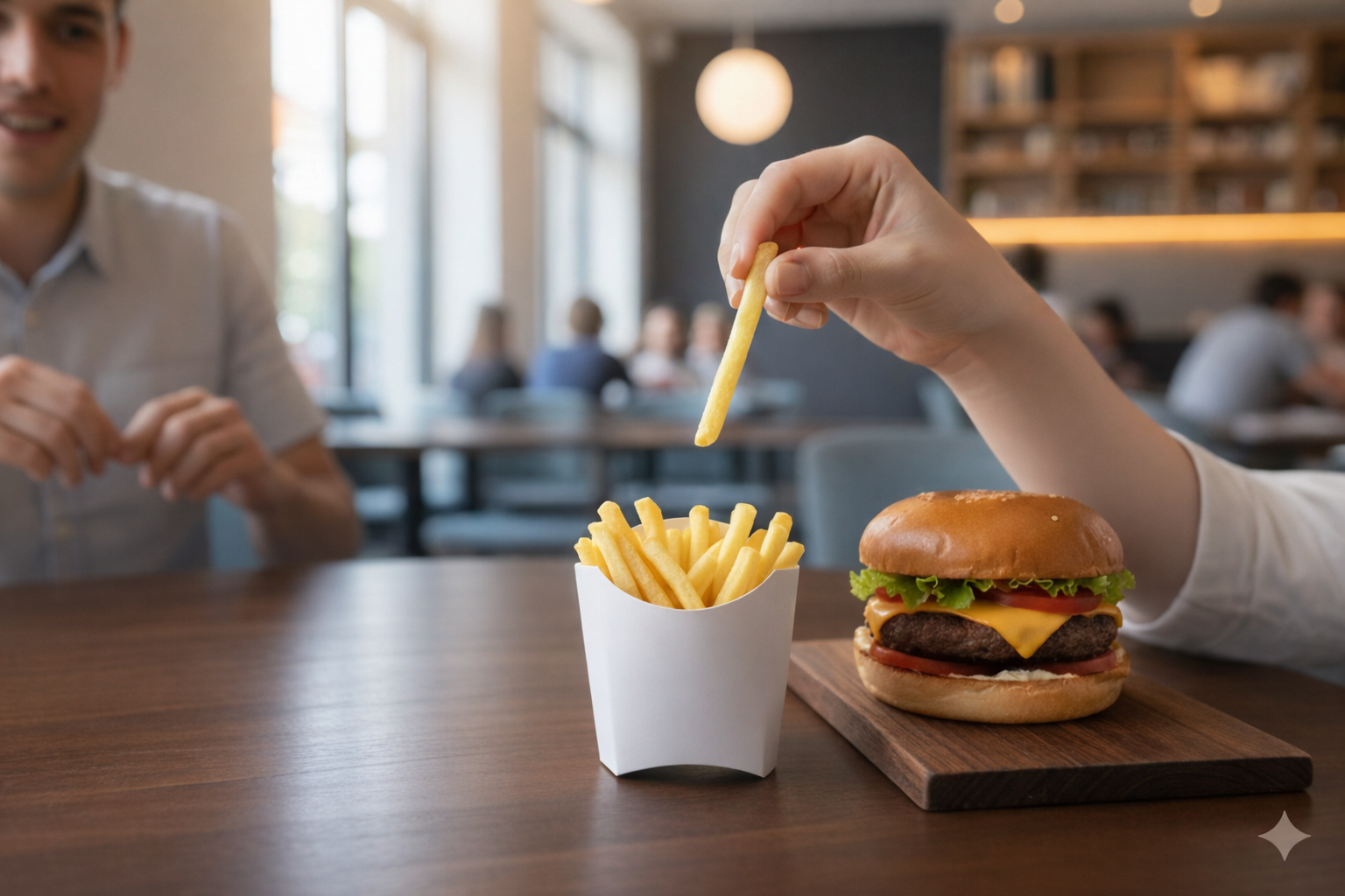 White Paper French Fries Pocket Containers (S,L)