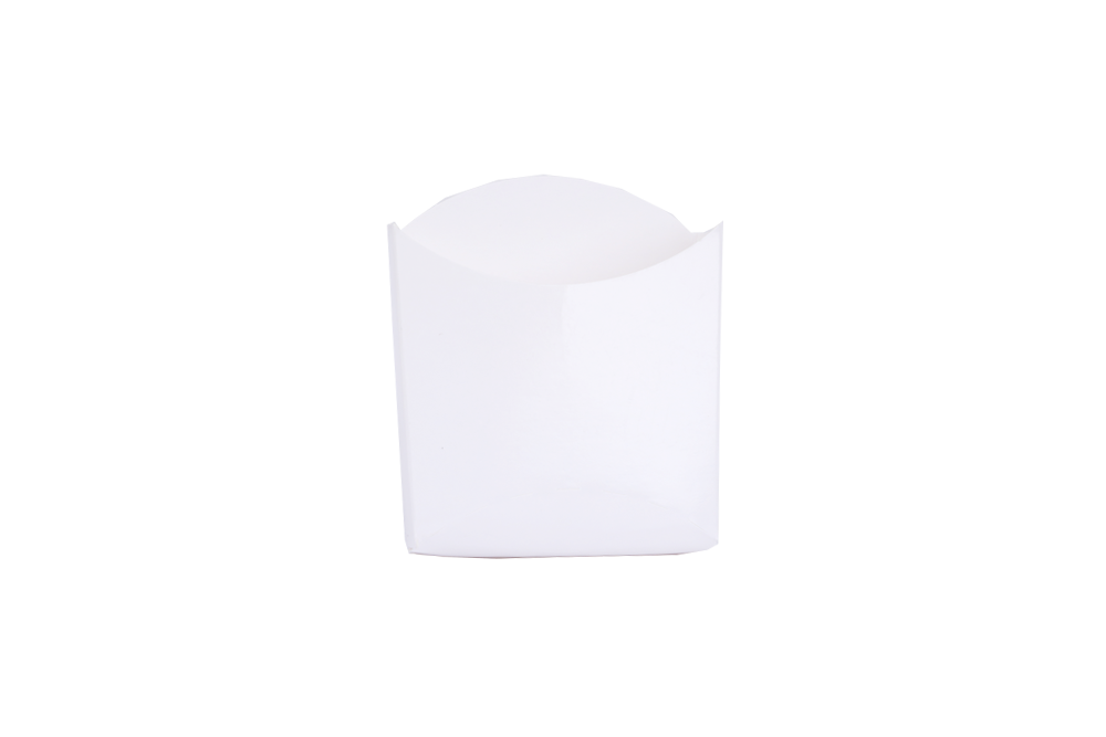 White Paper French Fries Pocket Containers (S,L)