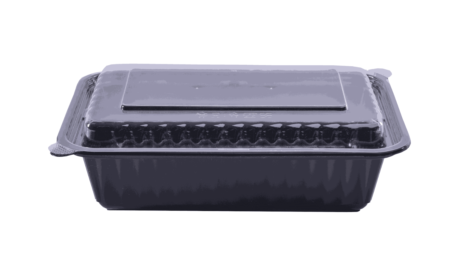 Black PP Microwavable Plastic Containers with Lids (12/24/28/38/58oz)