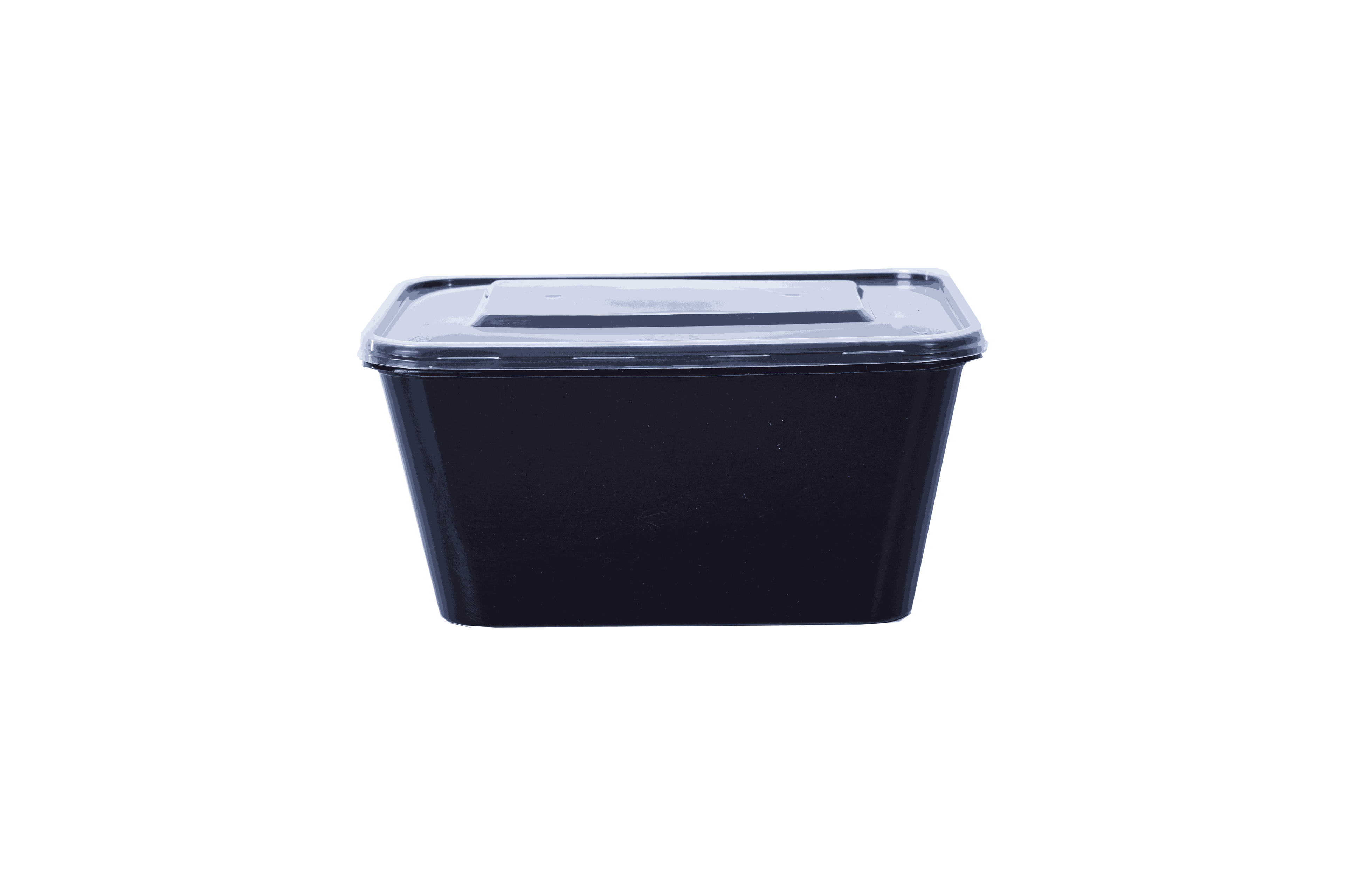 علب بلاستيك مايكرويف مستطيلة أسود مع أغطية 
Black PP Microwavable Plastic Containers with Lids (32oz)