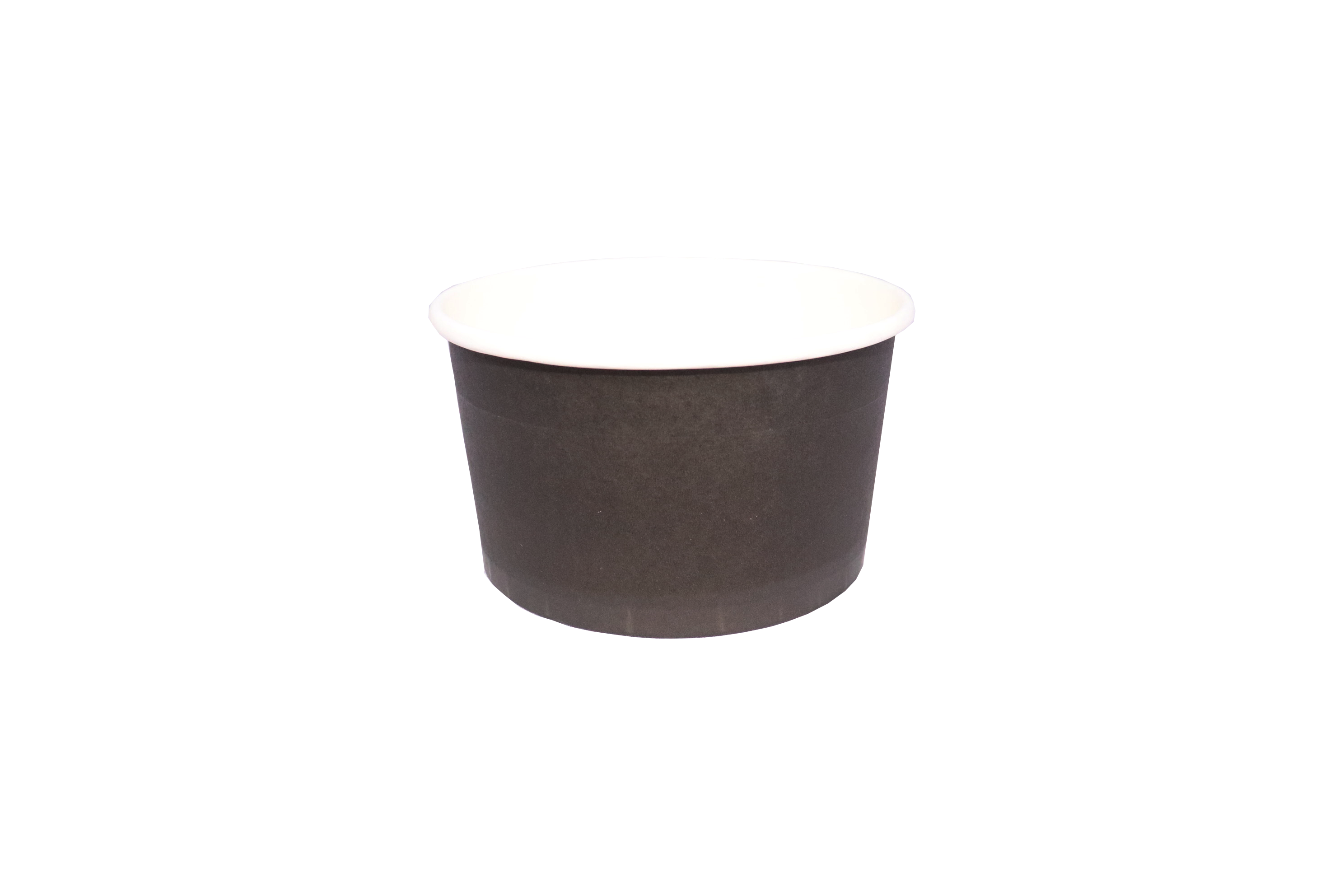 أوعية ورقية سوداء وبيضاء وكرافت، 8/12/14/16/20/24/24 بوصة عرض/40/45 أونصة