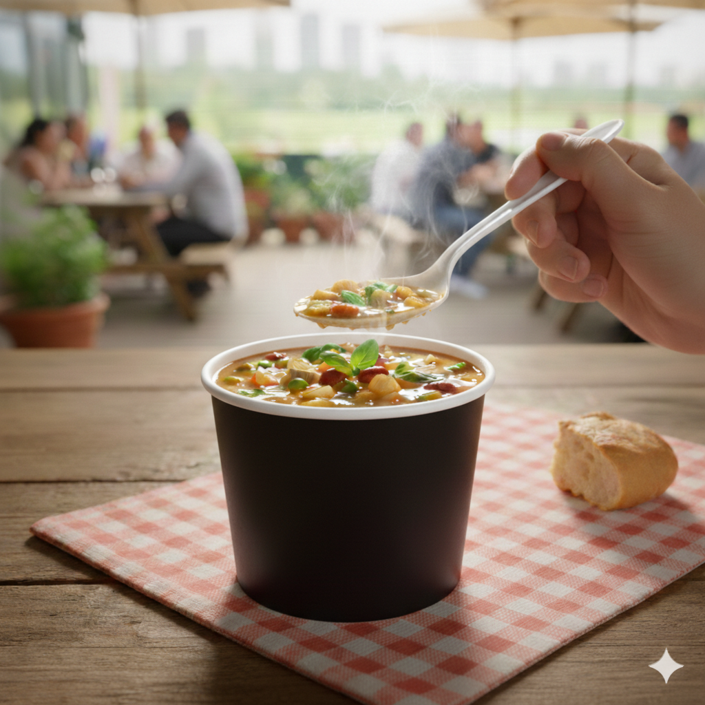 أوعية ورقية سوداء وبيضاء وكرافت، 8/12/14/16/20/24/24 بوصة عرض/40/45 أونصة