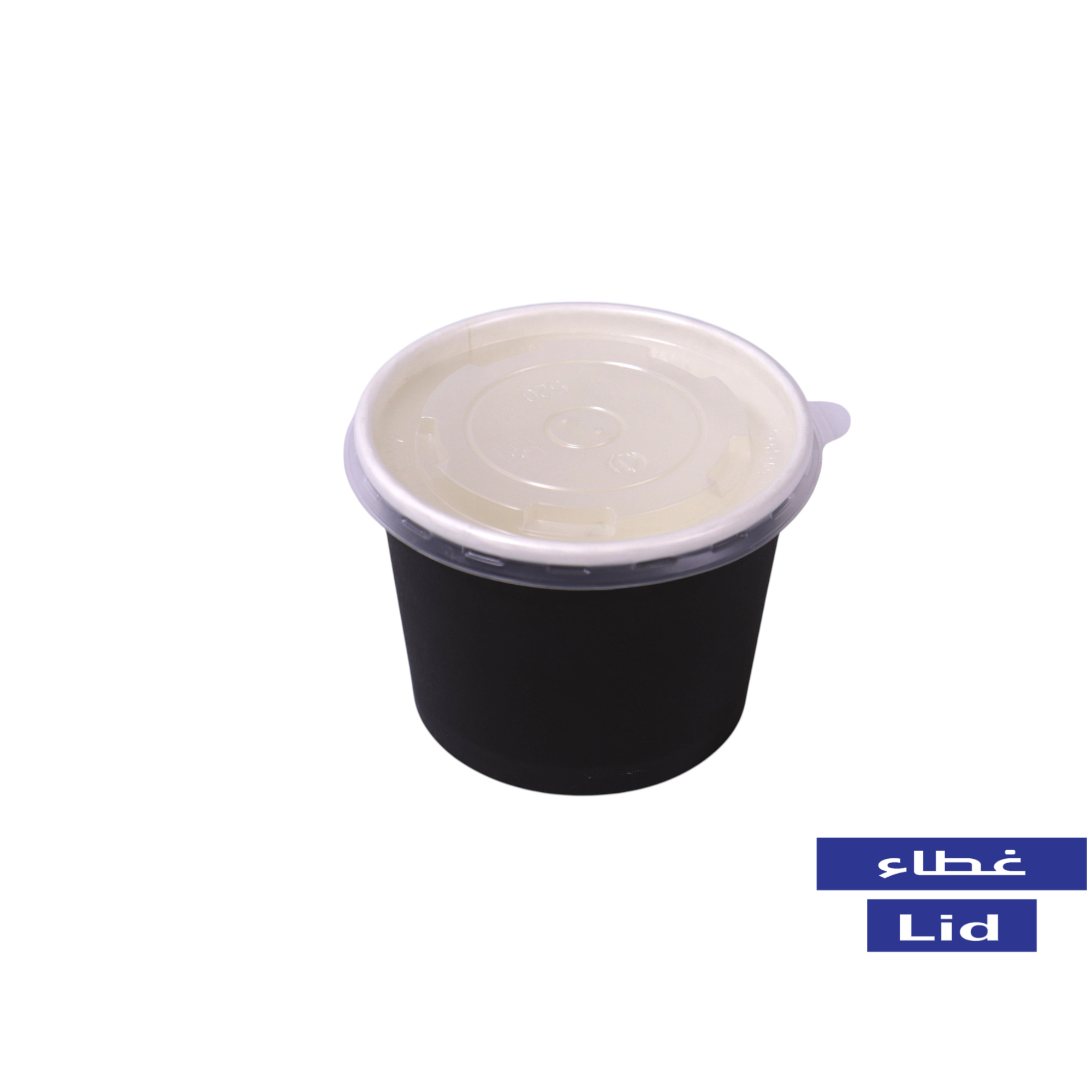 Flat Plastic PP Lids for Paper Bowls 8/12/14/16oz