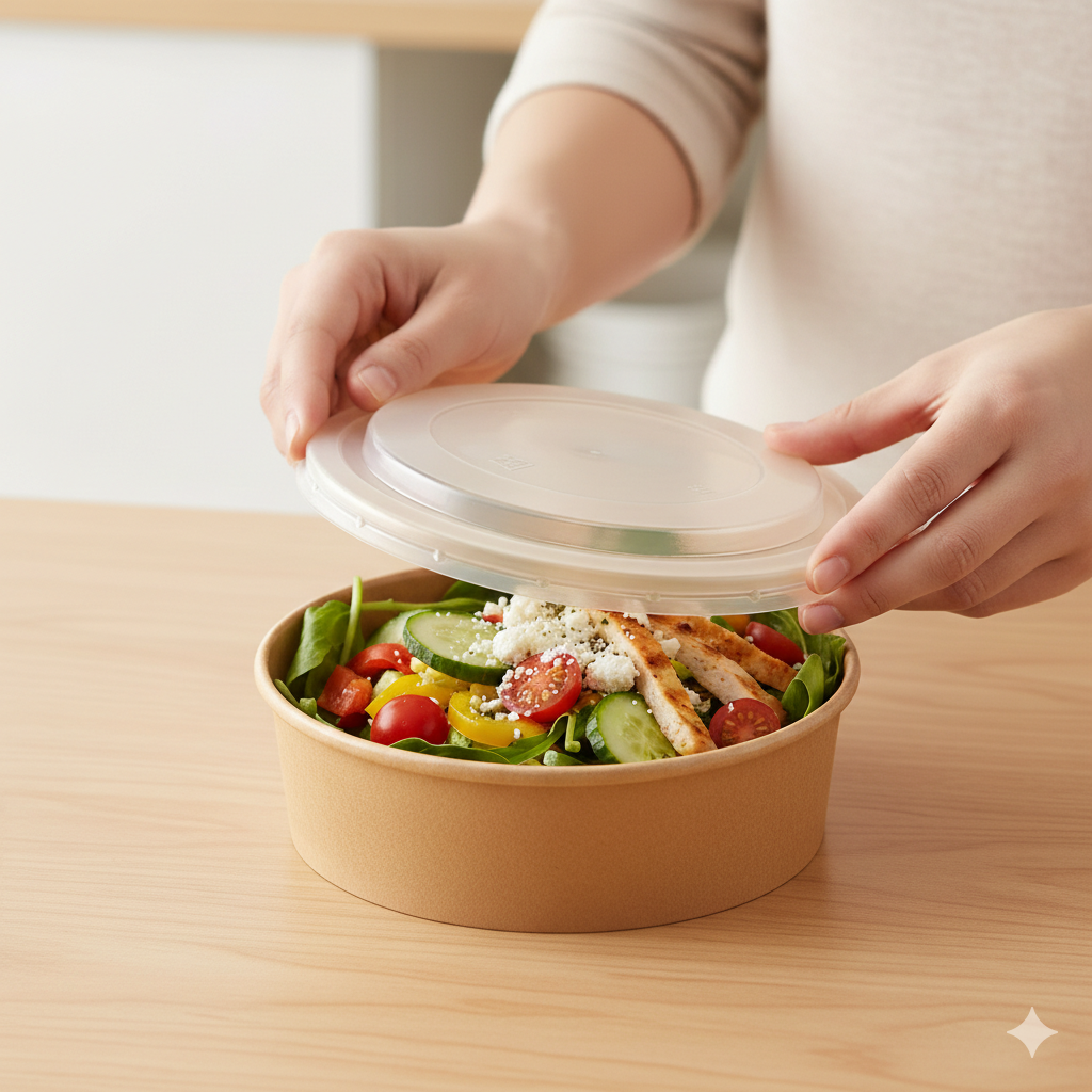 أغطية بلاستيكية مسطحة من البولي بروبيلين لأوعية ورقية، عرض 24 بوصة / 40/45 أونصة