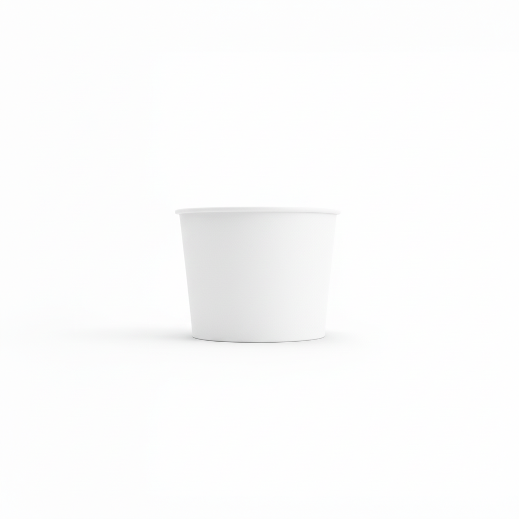 علب ايس كريم ورقية ابيض
White Ice Cream Cups 10oz