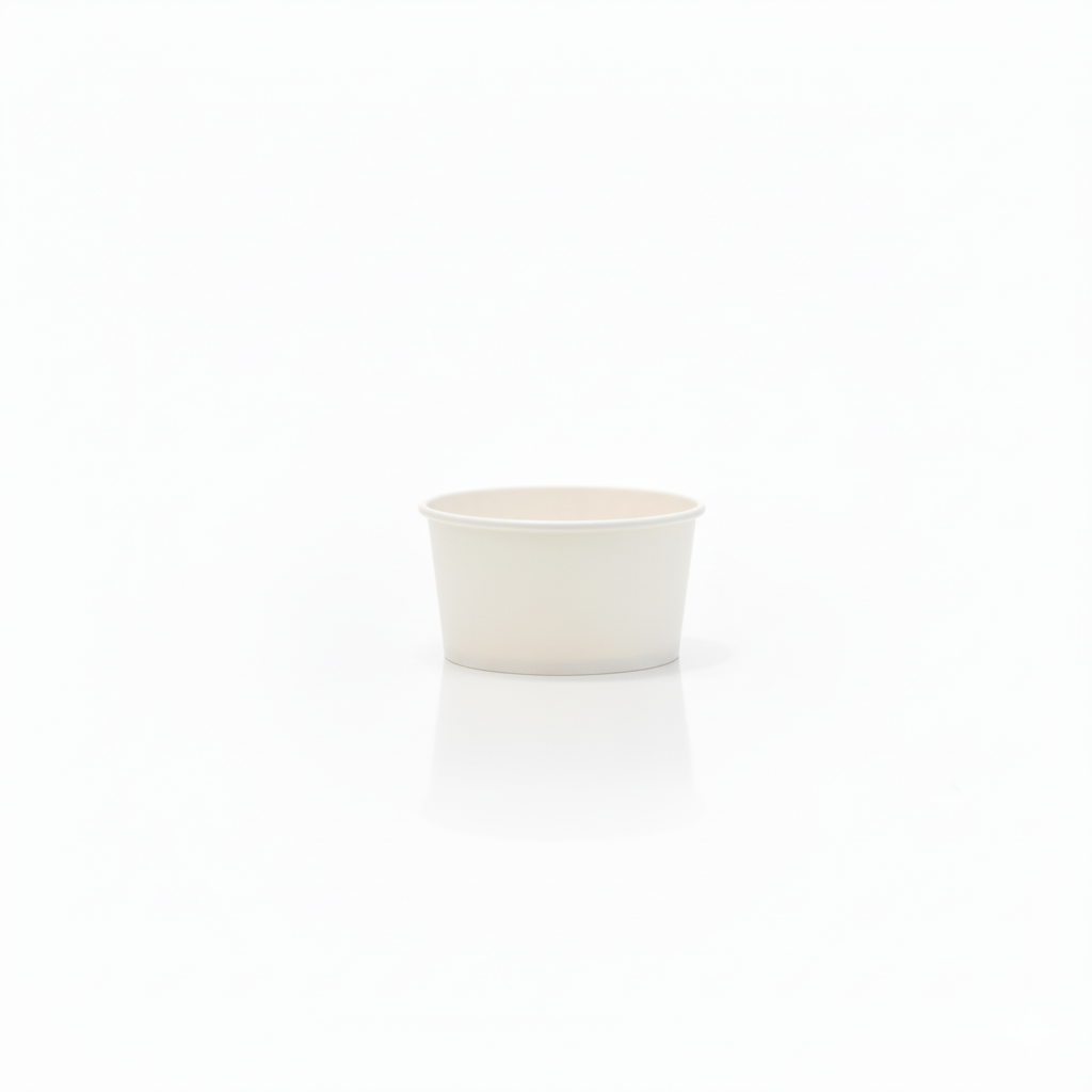 علب ايس كريم ورقية ابيض
White Ice Cream Cups 6oz
