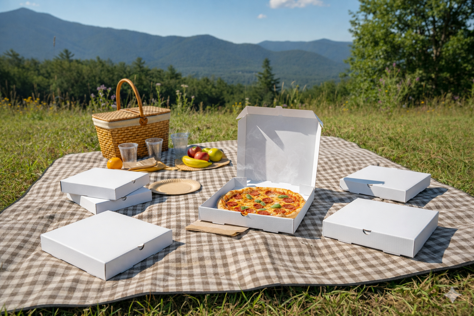 White Pizza Boxes (S,M,L,XL)