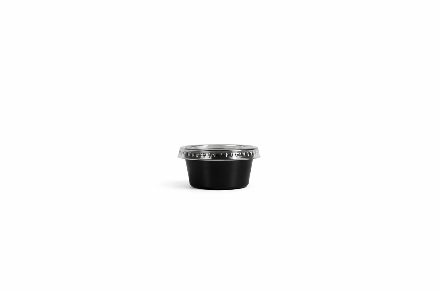 علب صوص بلاستيك أسود  1 أونص
Black Plastic PP Sauce Containers 1oz