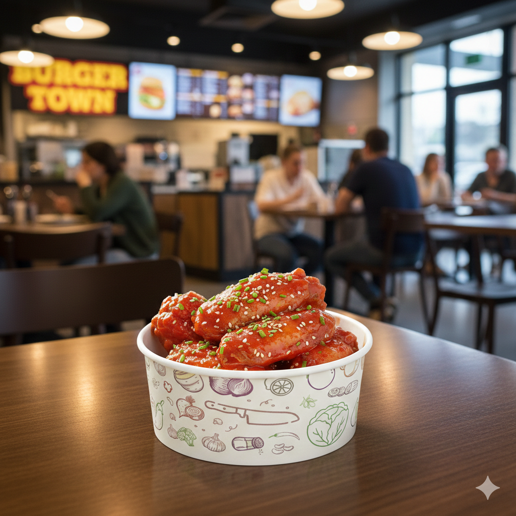 Generic Design Paper Bowls 8/12/14/16/20/24/24 wide/40/45oz