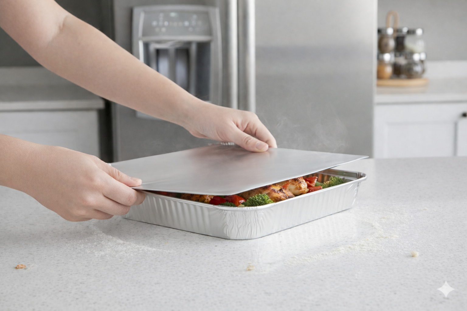 أغطية للحاويات المربعة المصنوعة من الألومنيوم منخفض الكربون (SRZ 25)