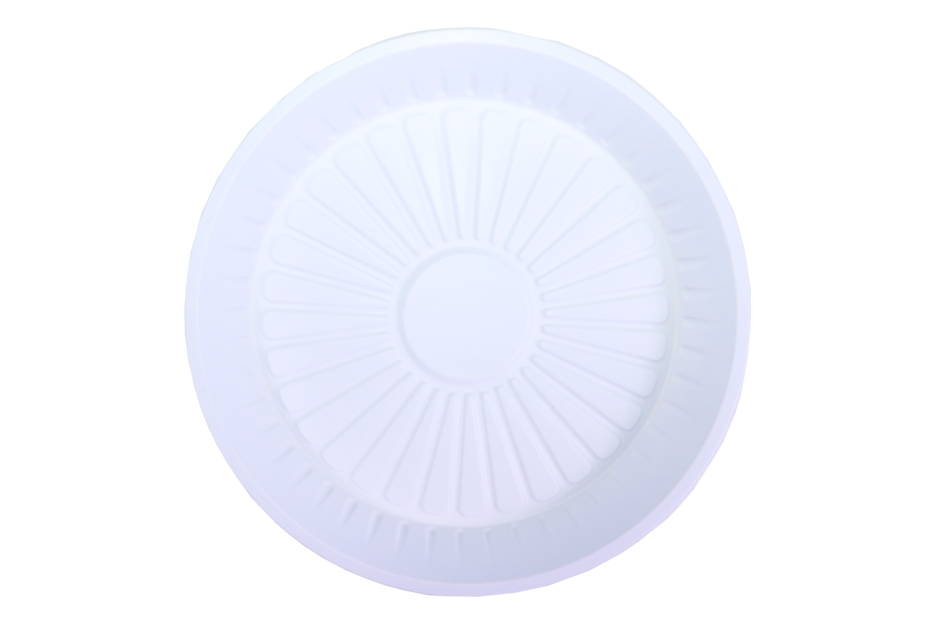 White Round Plastic Plates 18/22/26cm