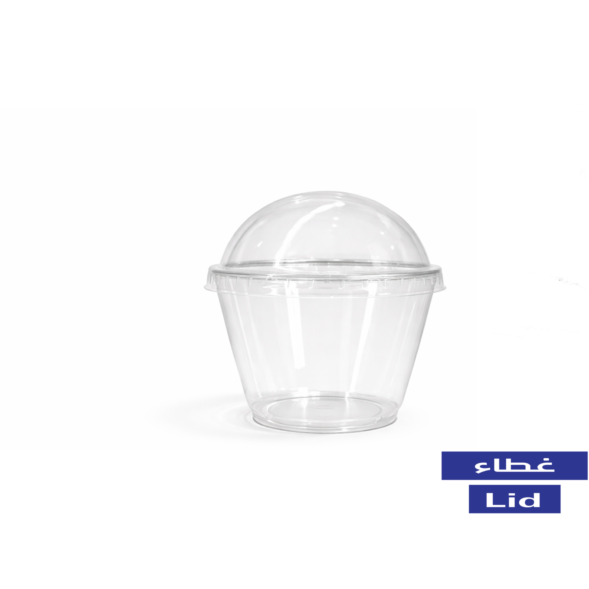 Crystal Round Dessert Cup Lids