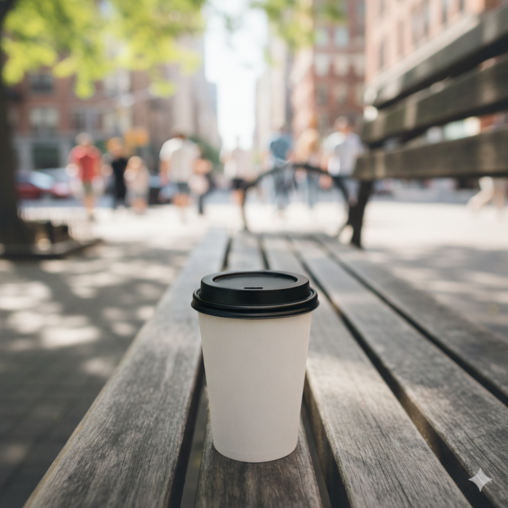Black Plastic Lids for 8/12/16oz Paper Cups