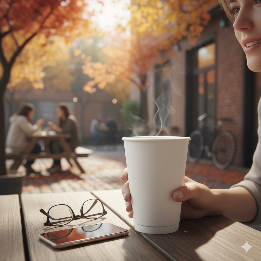 أكواب ورقية بيضاء مزدوجة الجدار 8/12/16 أونصة