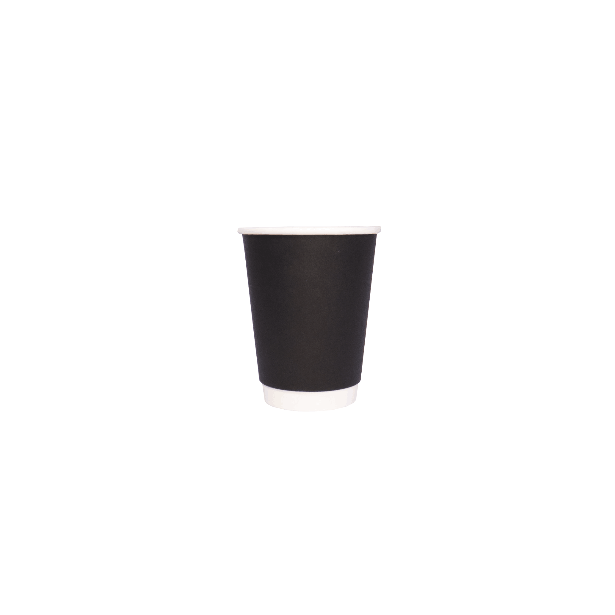 Black Double Wall Paper Cups 8/12/16oz