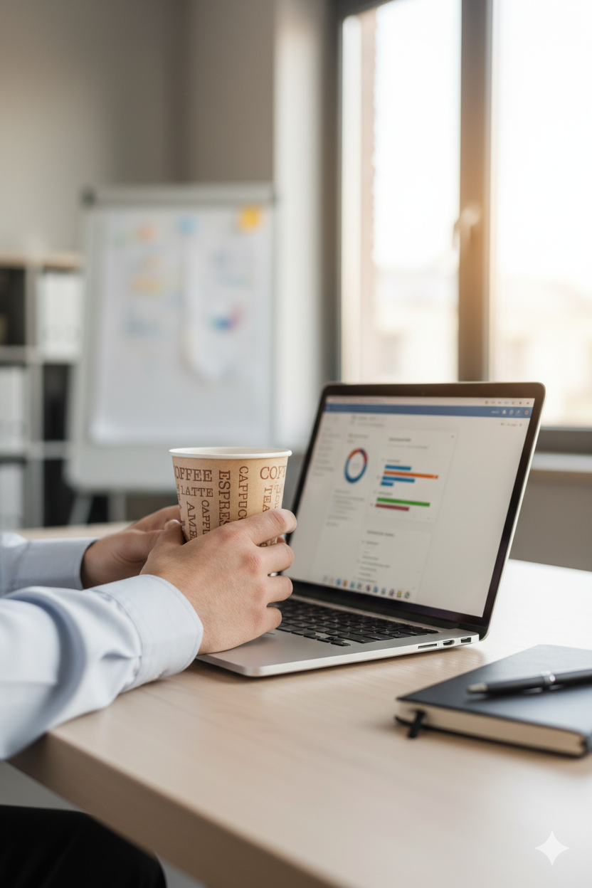 أكواب ورقية أحادية الجدار بتصميم عام، سعات 2.5/4/7/8/9/12/16 أونصة