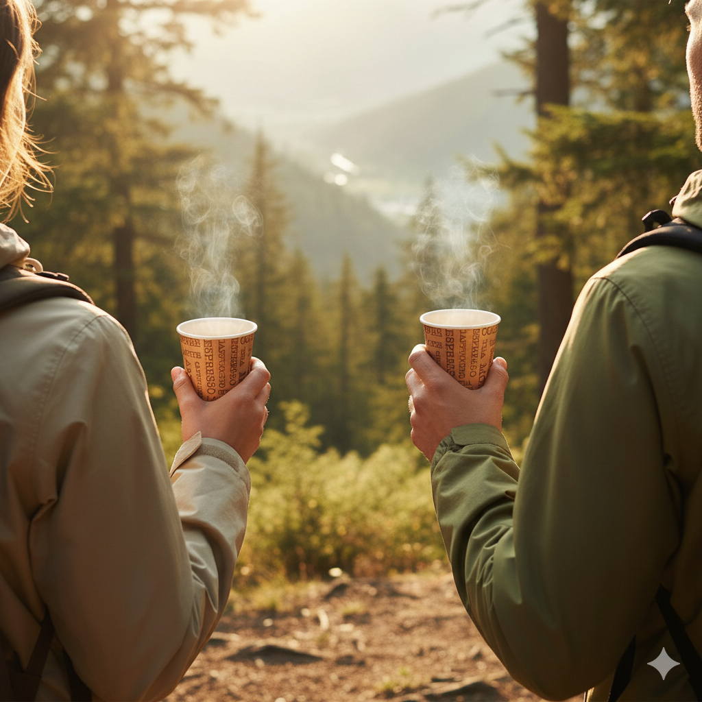 أكواب ورقية أحادية الجدار بتصميم عام، سعات 2.5/4/7/8/9/12/16 أونصة