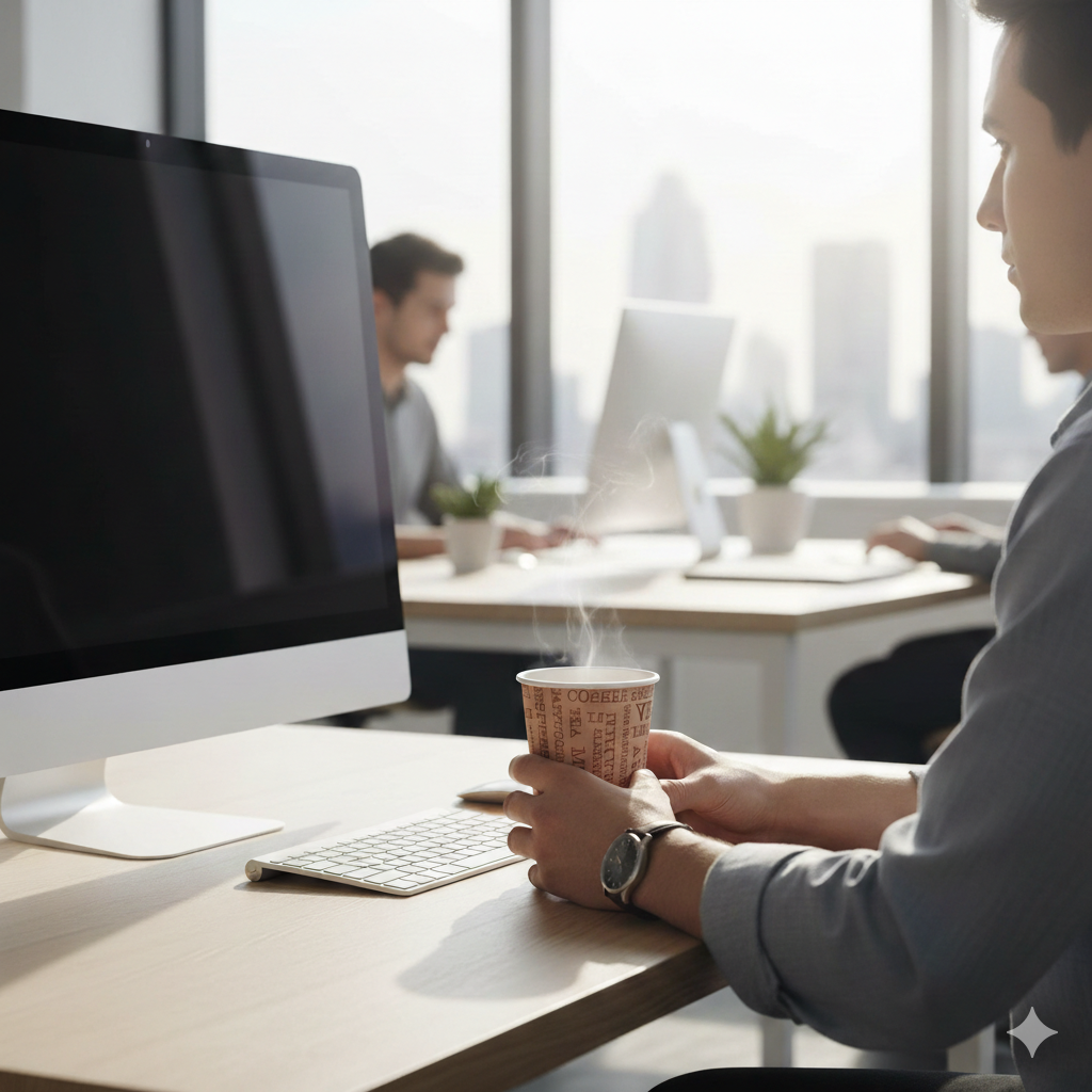 أكواب ورقية أحادية الجدار بتصميم عام، سعات 2.5/4/7/8/9/12/16 أونصة