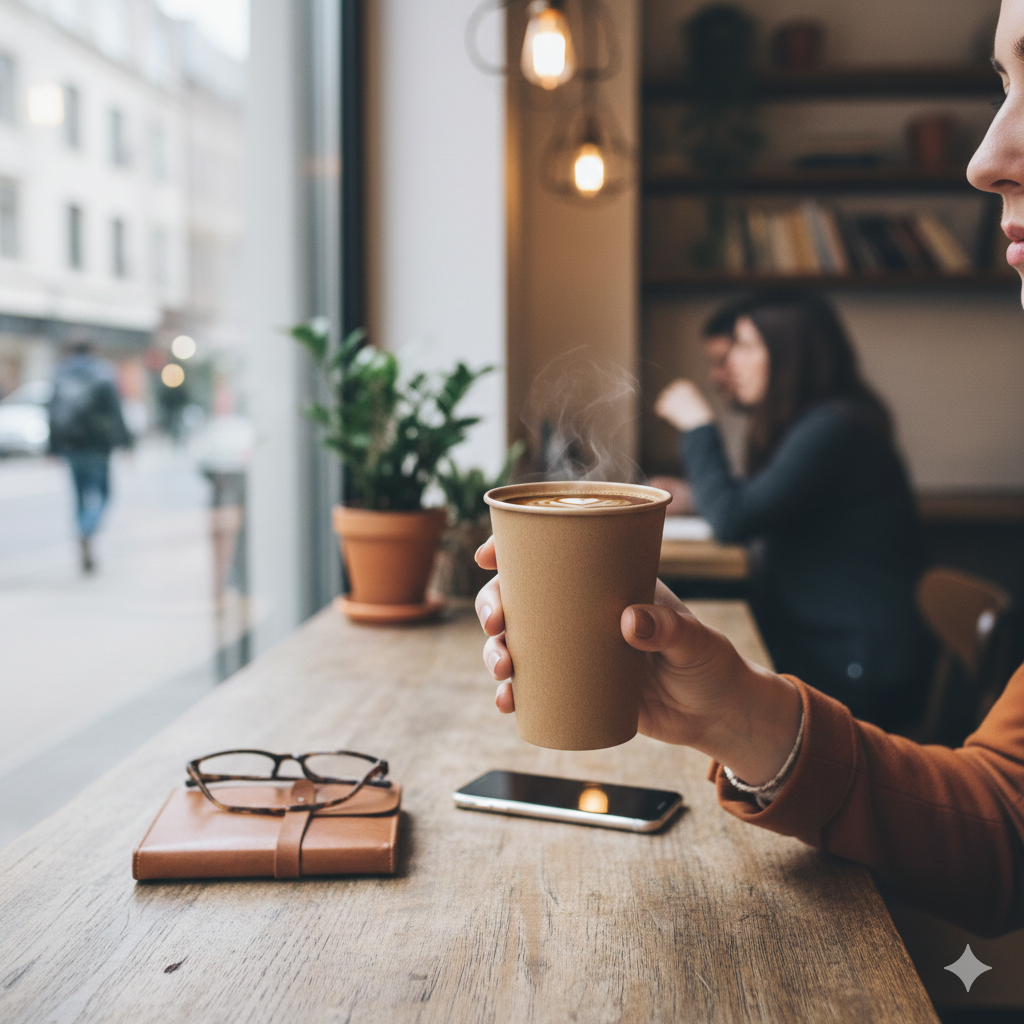 أكواب ورقية كرافت ذات جدار واحد 8/12/16 أونصة