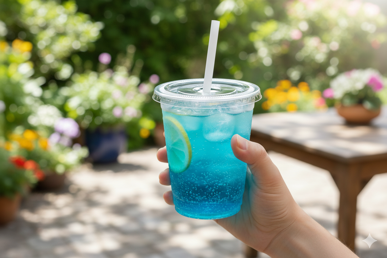 Clear Flat Lids (X hole) for 7/8/10oz Plastic Cups