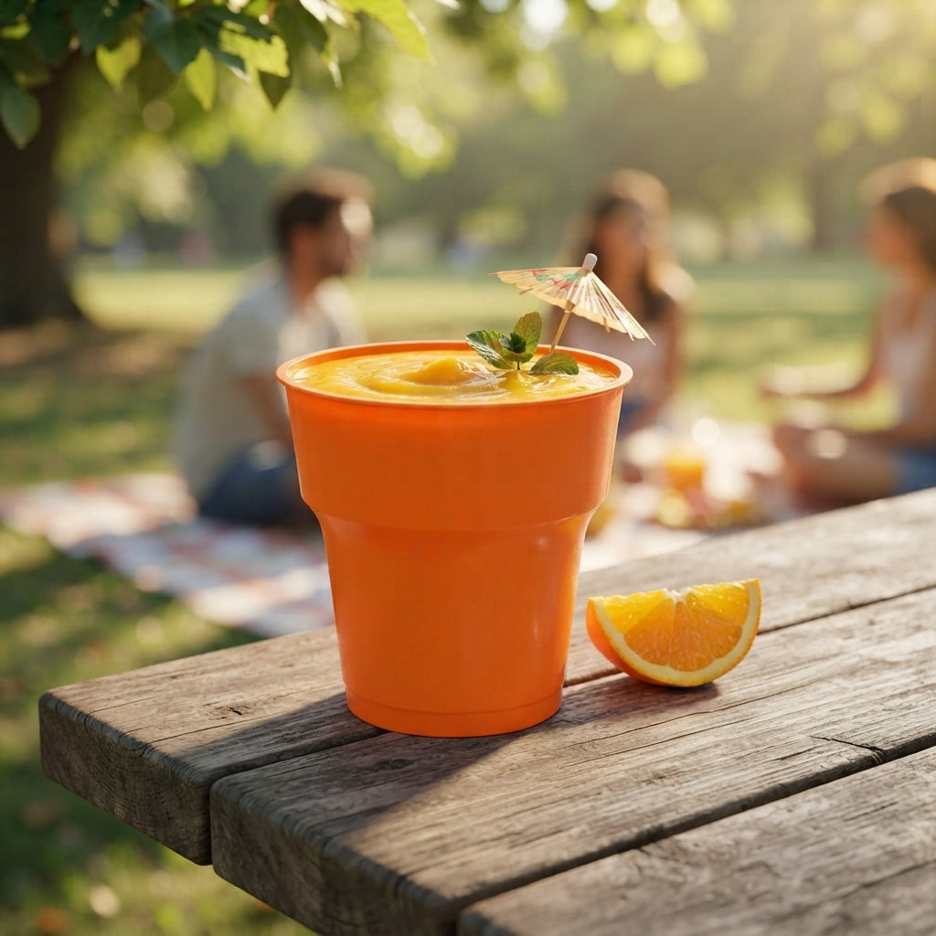 Colored Plastic Cups Crystal 7 Oz