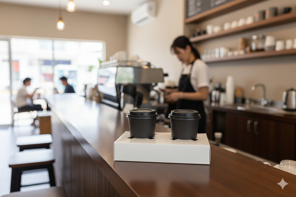 2-Cup Hot Drink Holder (White)